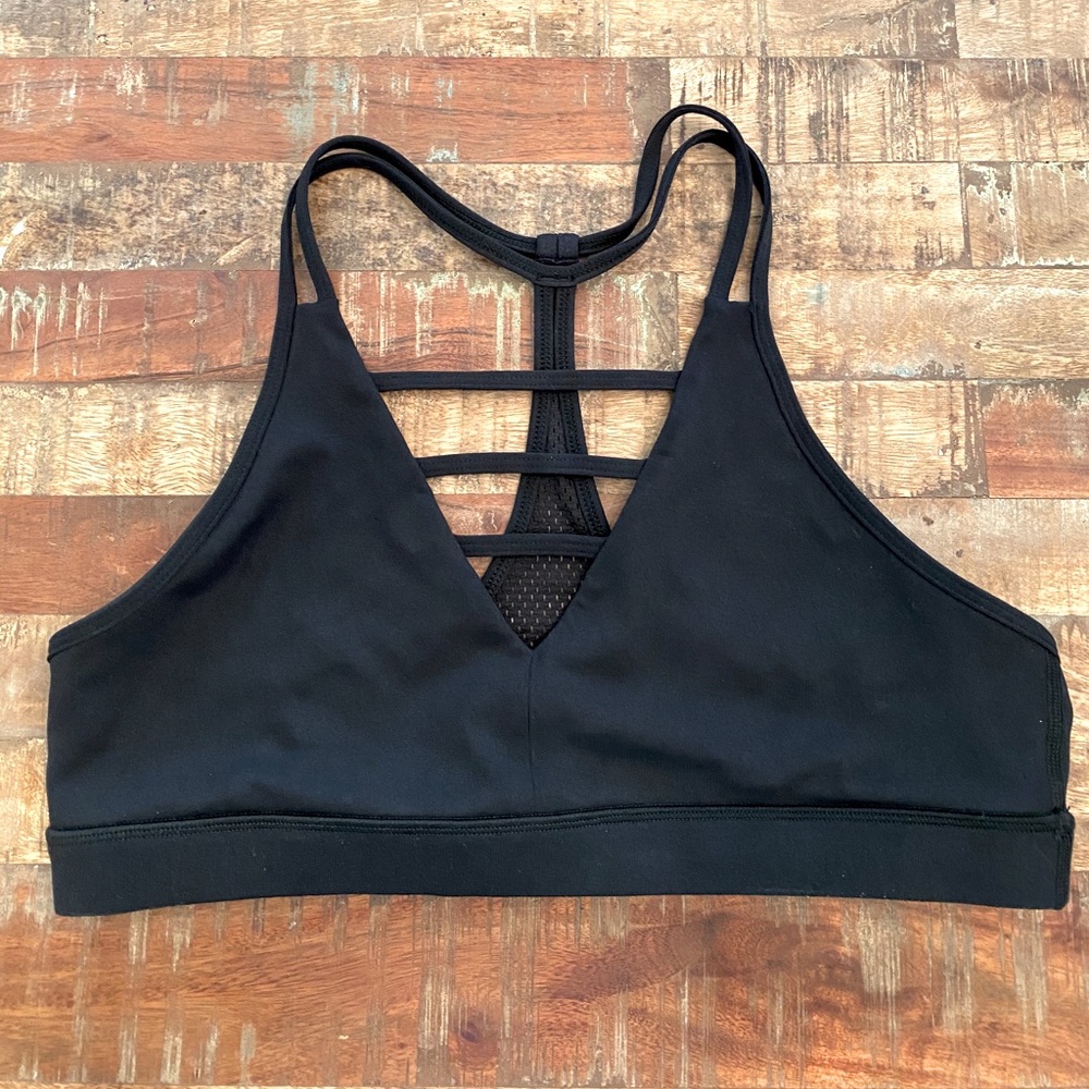 Zyia Active Black Grid Bra XL